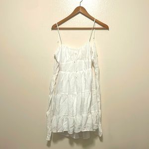 White dress with Tye cut out in the back